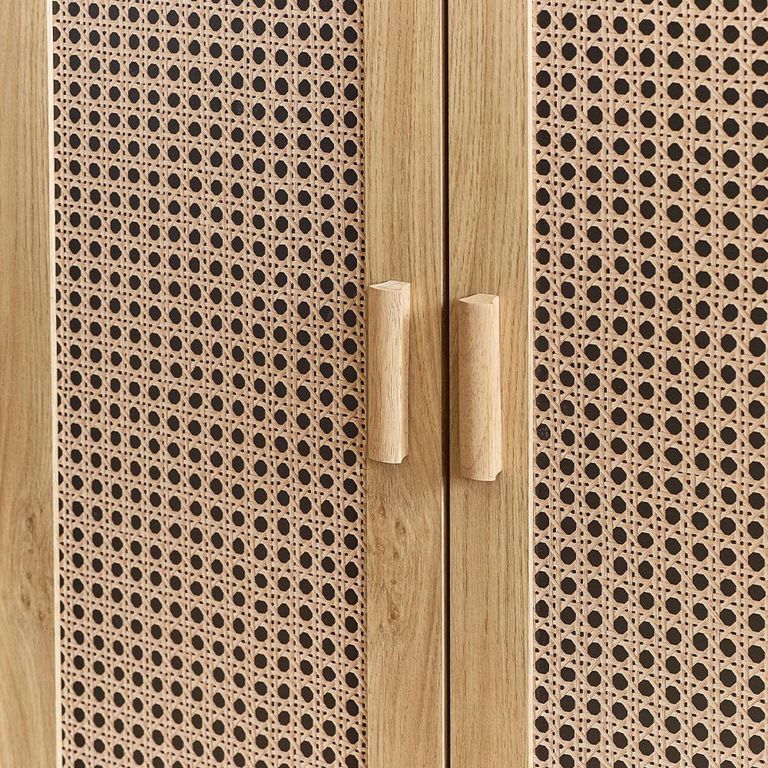 Sydney Shoe Cupboard - 2 Door - Faux Rattan