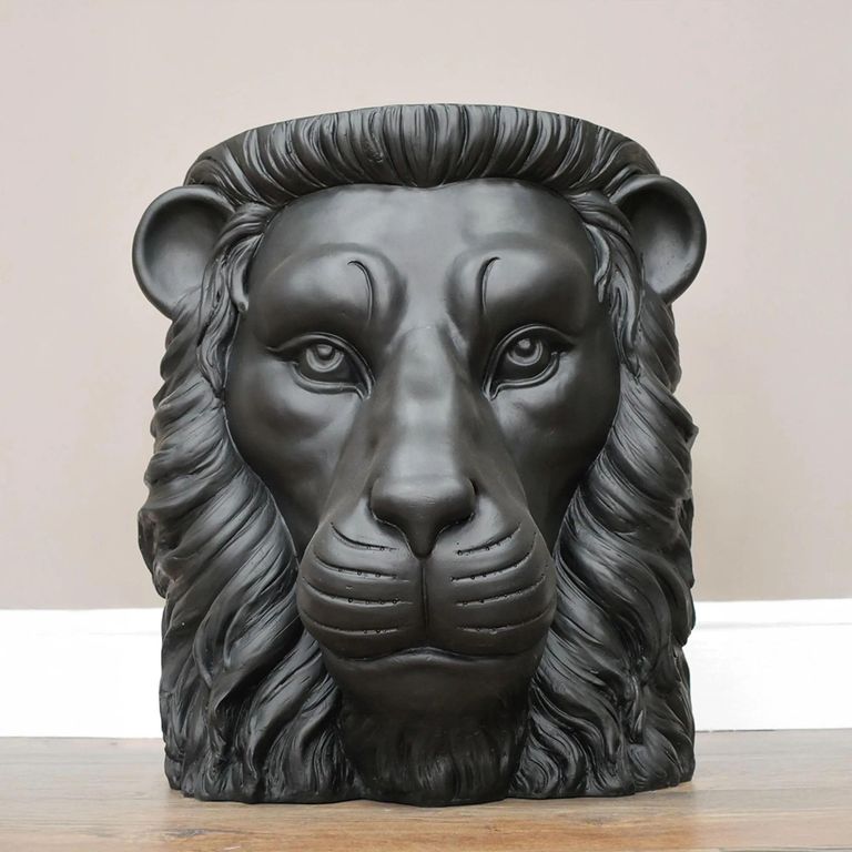 Side Table - Black Lion - Resin