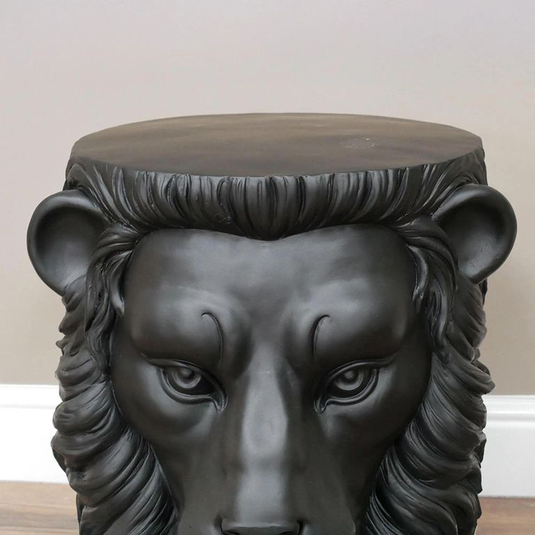Side Table - Black Lion - Resin
