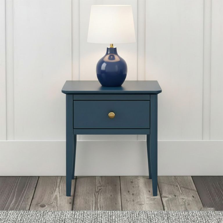 Harrogate Lamp Table - 1 Drawer - Blue