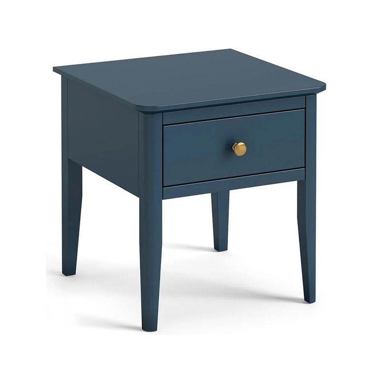 Harrogate Lamp Table - 1 Drawer - Blue