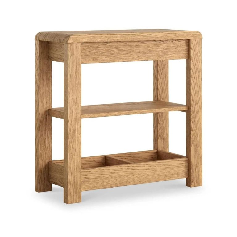 Thurlestone Curved Sofa Side Table - Oak