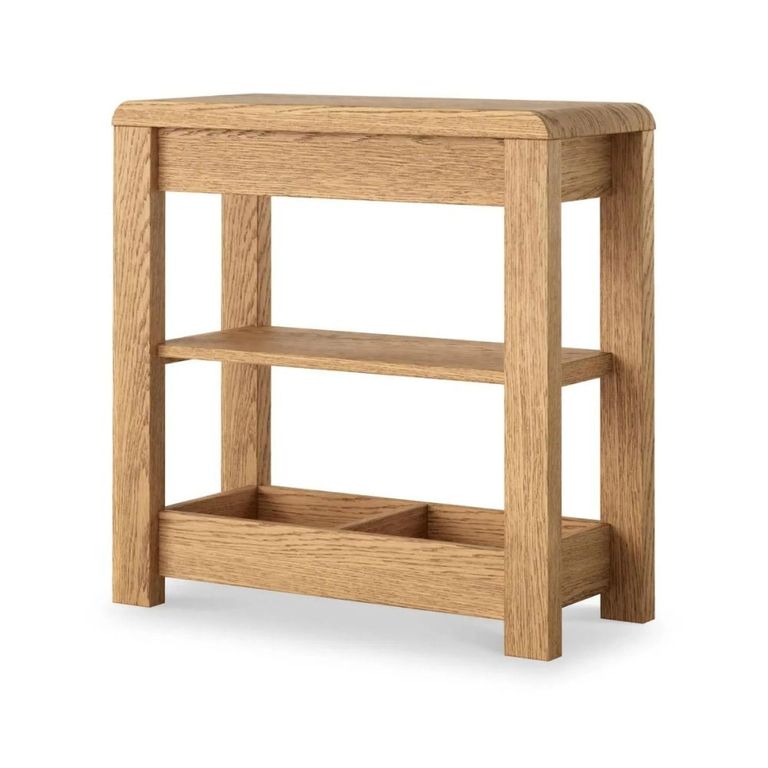 Thurlestone Curved Sofa Side Table - Oak