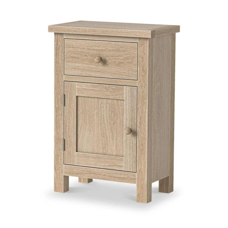 Modern Country Oak - Telephone Cupboard - 1 Door