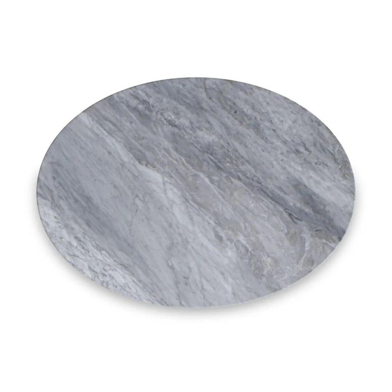 Marmora Side Table - Round - Grey Marble