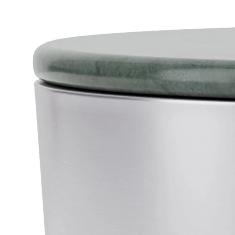 Cangas Side Table - Round - Green Marble Top