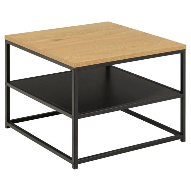 Gila Side Table - Square - Oak and Black