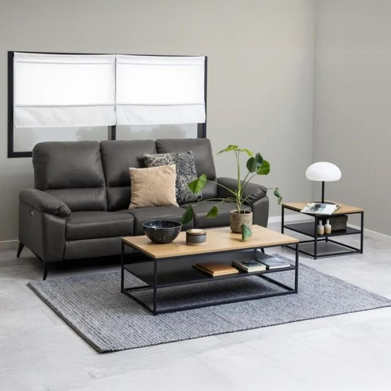 Gila Side Table - Square - Oak and Black