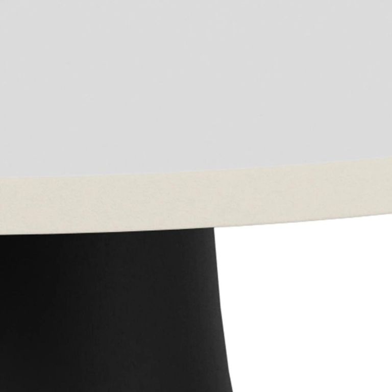 Santorini Side Table - Round - White Ceramic