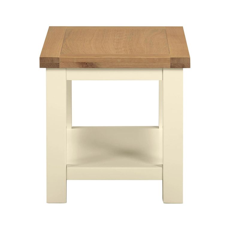 Lundy Lamp Table - Ivory Painted