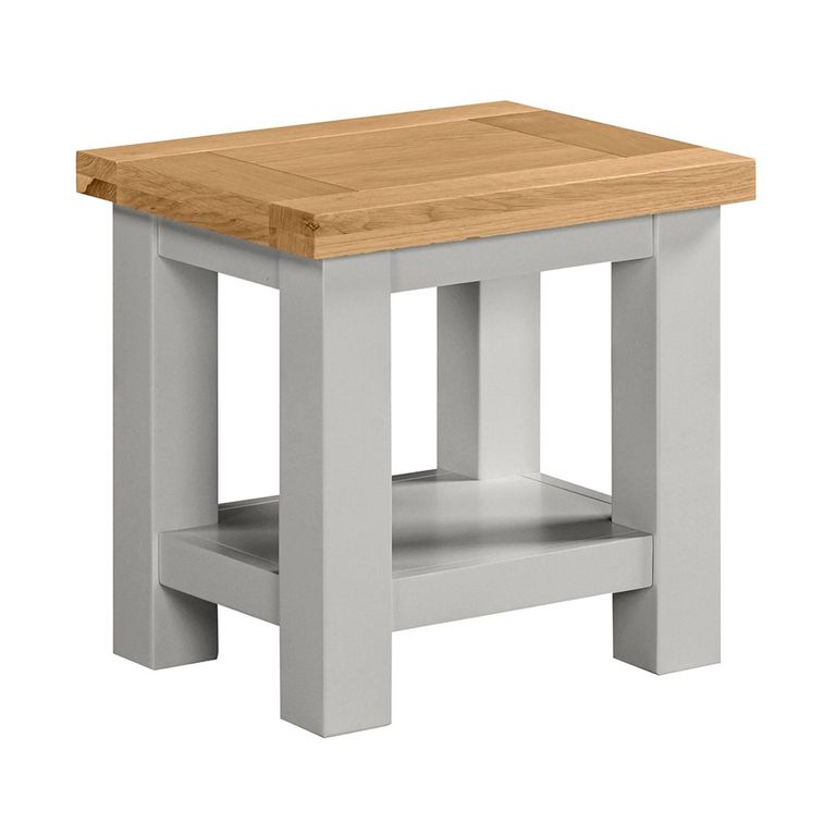 Lundy Lamp Table - Grey Painted