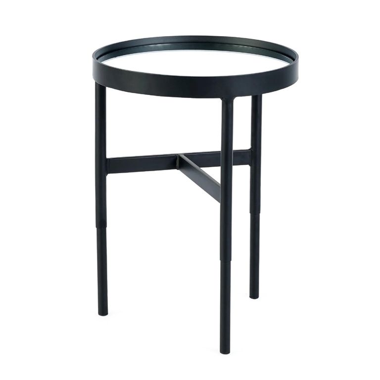 Franki Lamp Table - Round - Black Metal