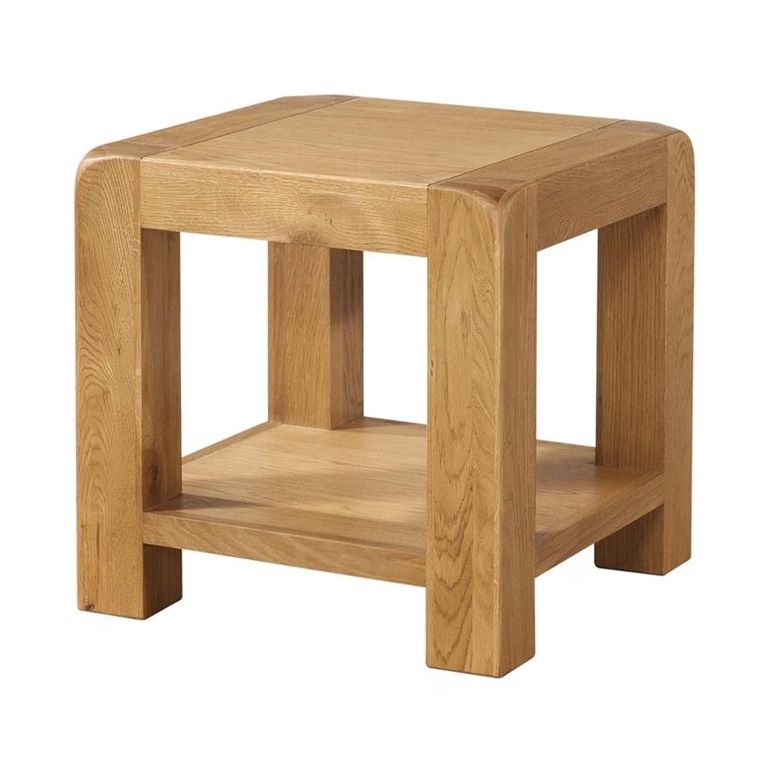 Curve Lamp Table - Oak