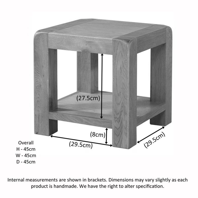 Curve Lamp Table - Oak