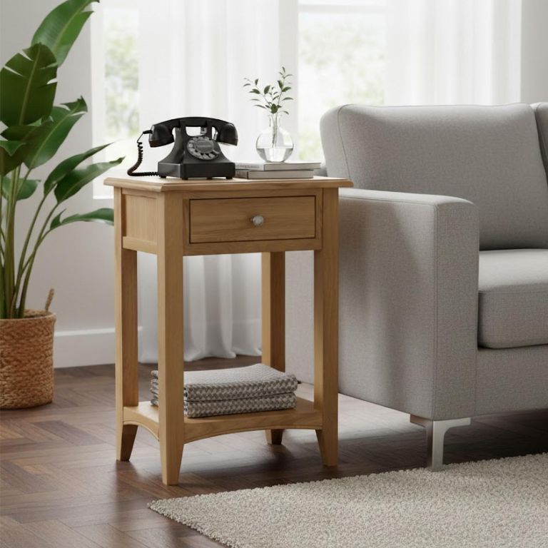 Kilkenny Telephone Table - 1 Drawer - Oak