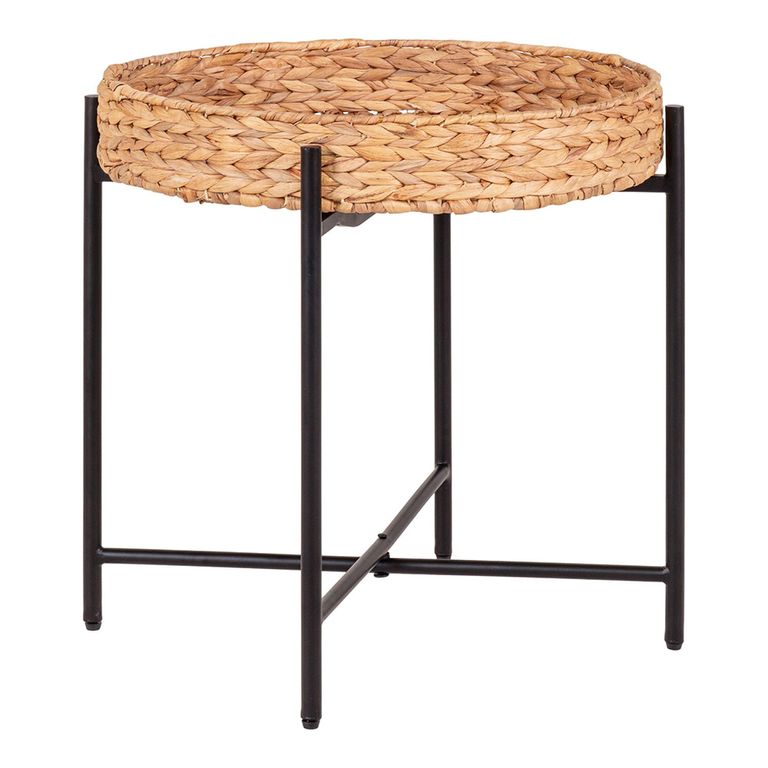 Naro Side Table - Round - Natural - Waterhyacinth