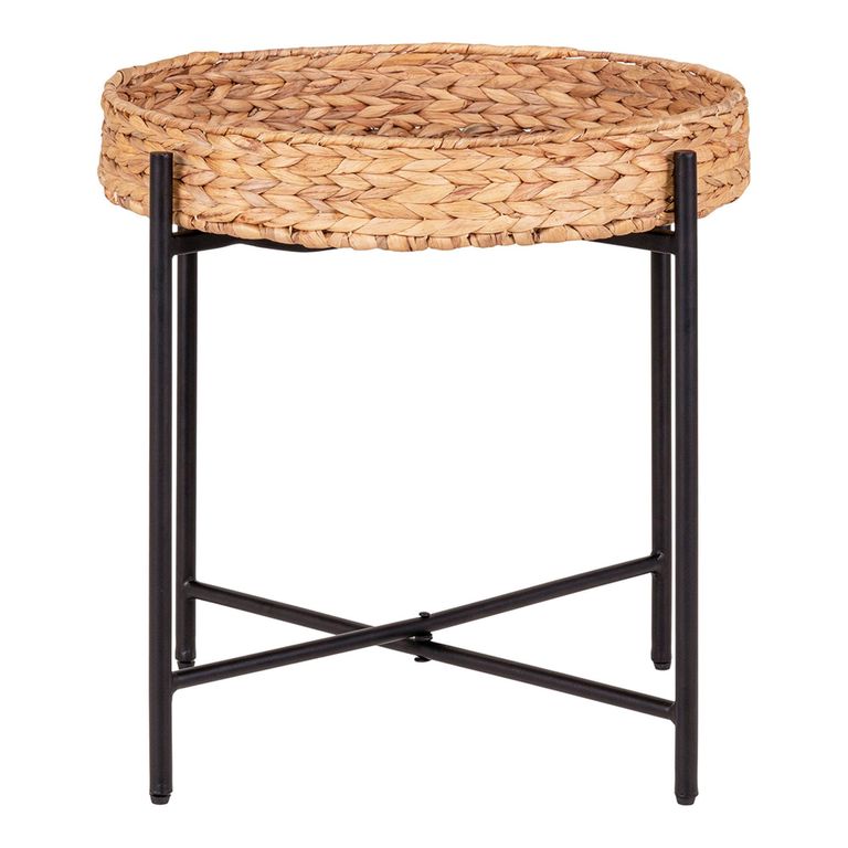 Naro Side Table - Round - Natural - Waterhyacinth