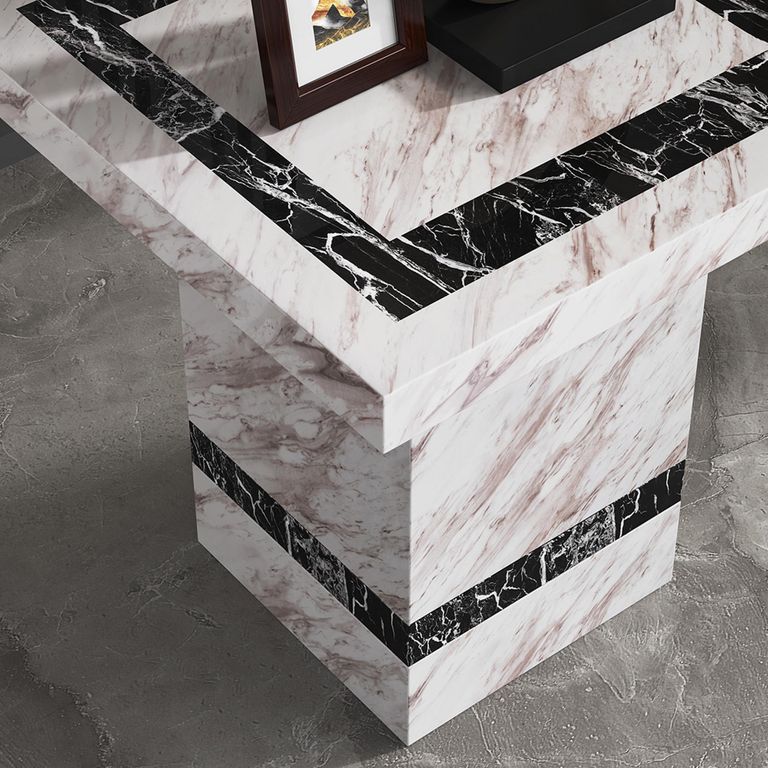 Rome Beige Marble Side Table