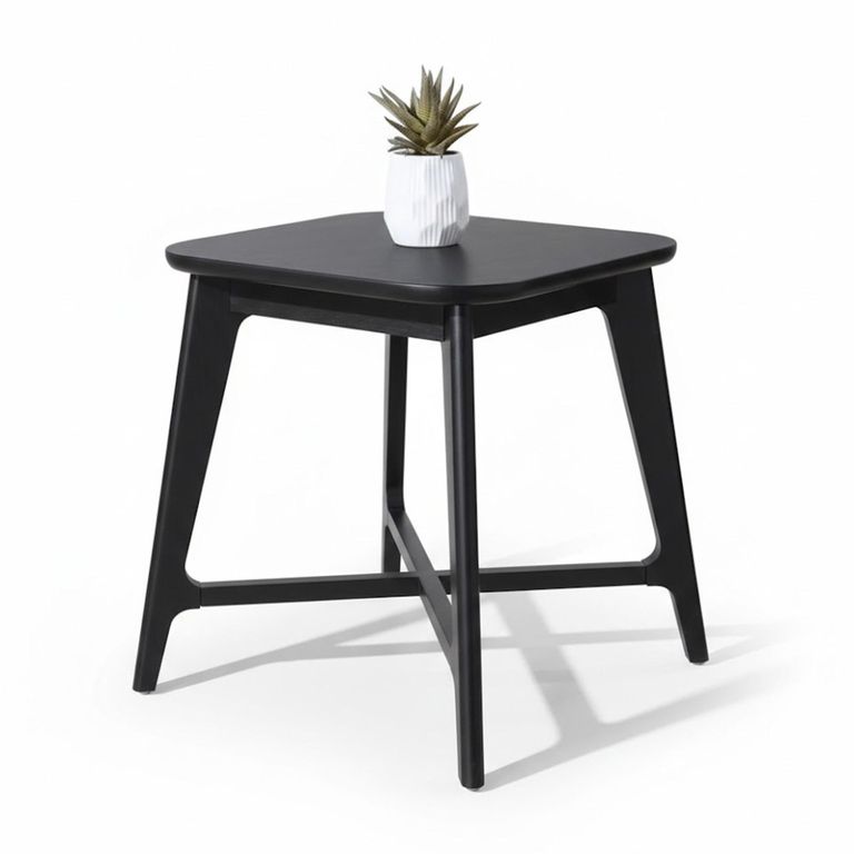 Carrington Lamp Table - Square - Black Oak