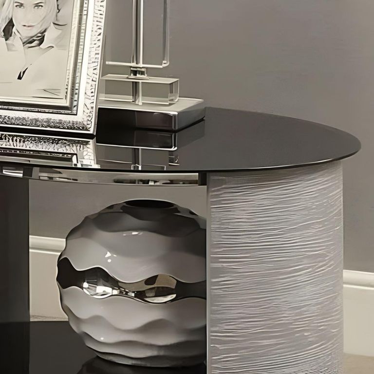 Curve Lamp Table - Grey Ash - JF303