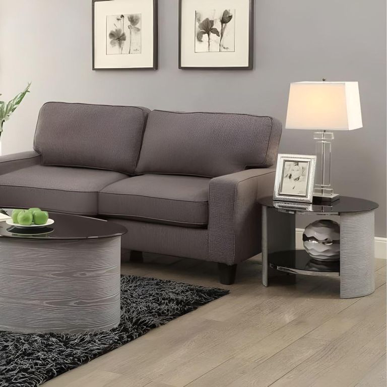 Curve Lamp Table - Grey Ash - JF303