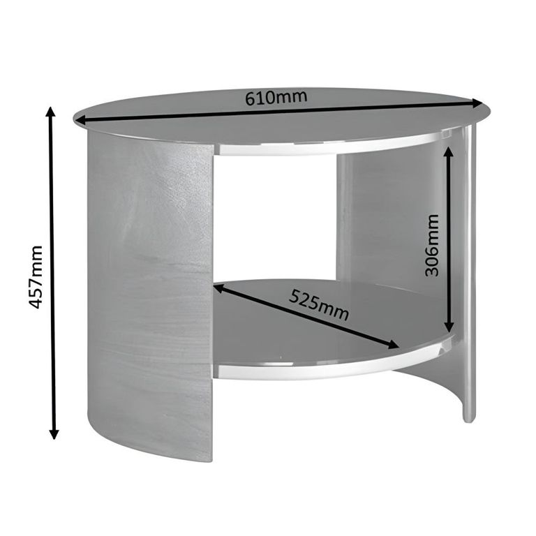 Curve Lamp Table - Oak - JF303