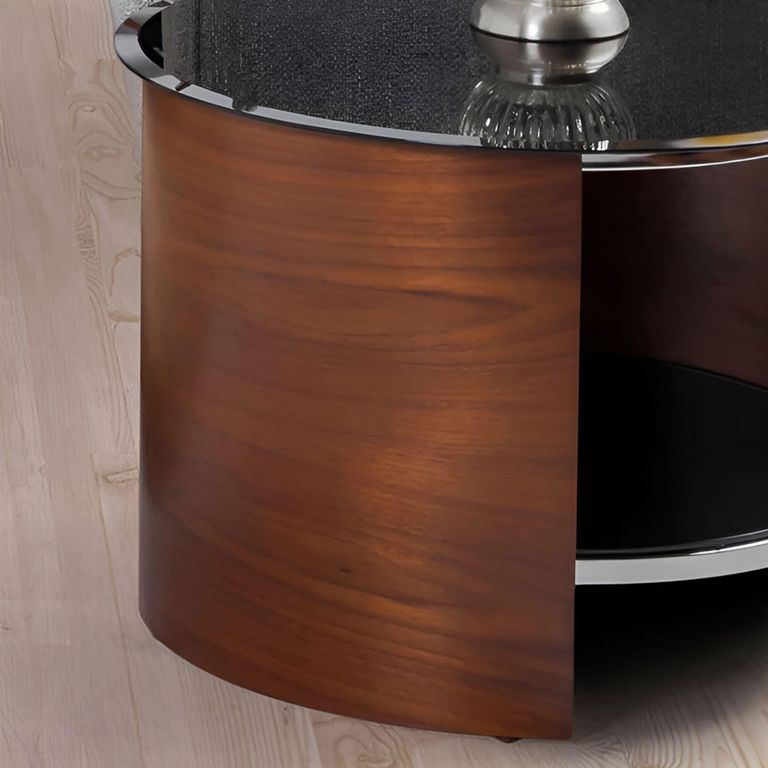 Curve Lamp Table - Walnut - JF303