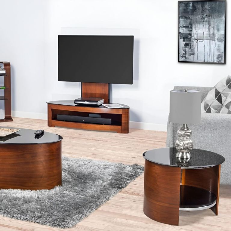 Curve Lamp Table - Walnut - JF303