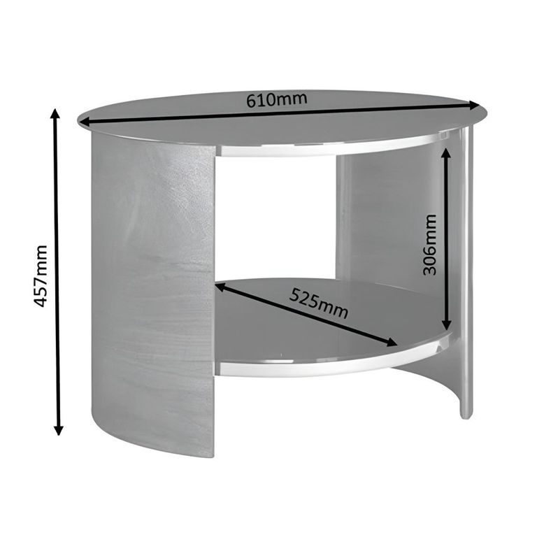 Curve Lamp Table - Walnut - JF303