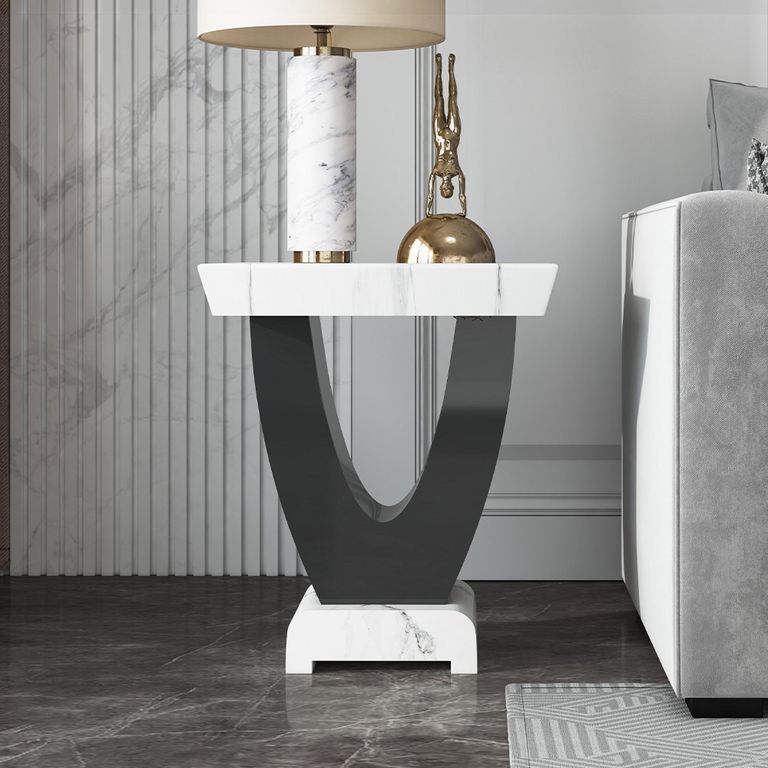 Madrid Side Table - White Marble