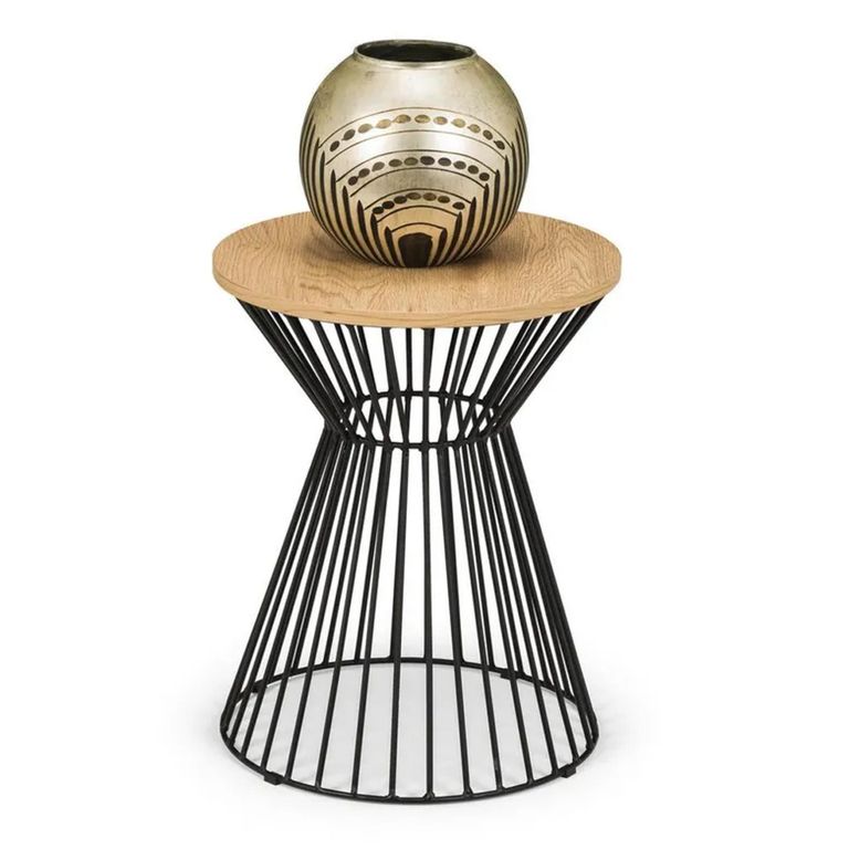 Clearance - Jersey Lamp Table - Round - Oak - FSS16557