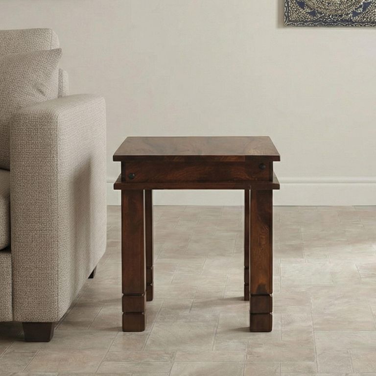Indian Sheesham Chunky Side Table