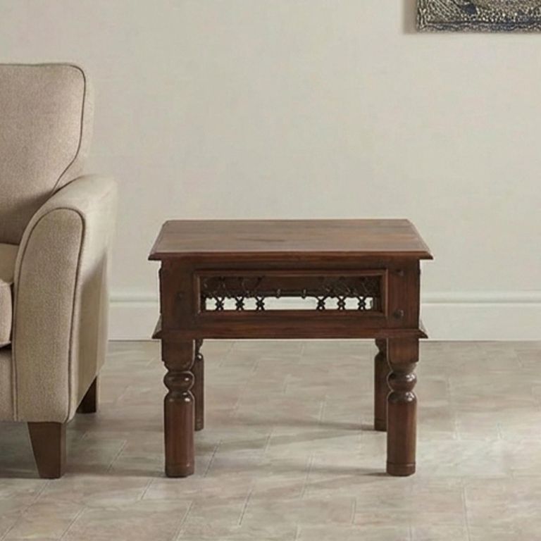 Indian Sheesham Square Side Table