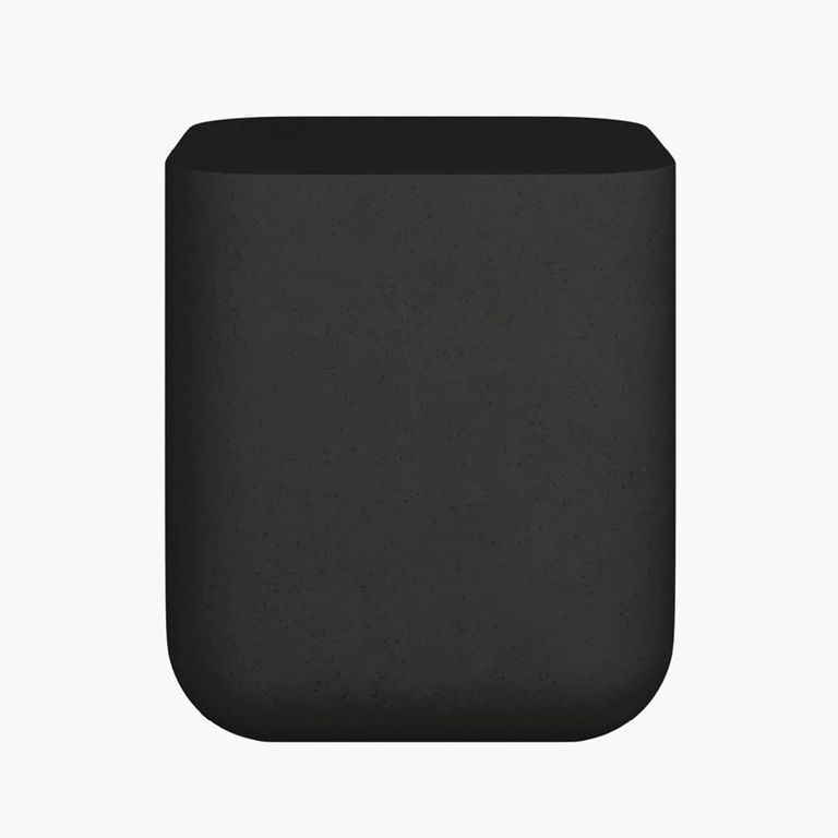 Flat Top Square Side Table - Pitted Charcoal