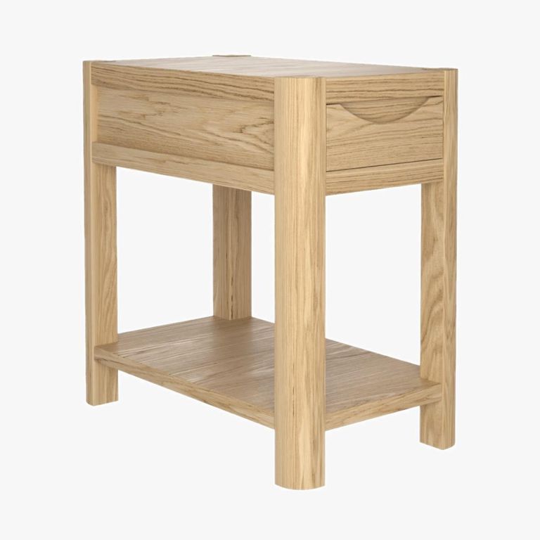 Stockholm Compact Side Table - 1 Drawer - Oak