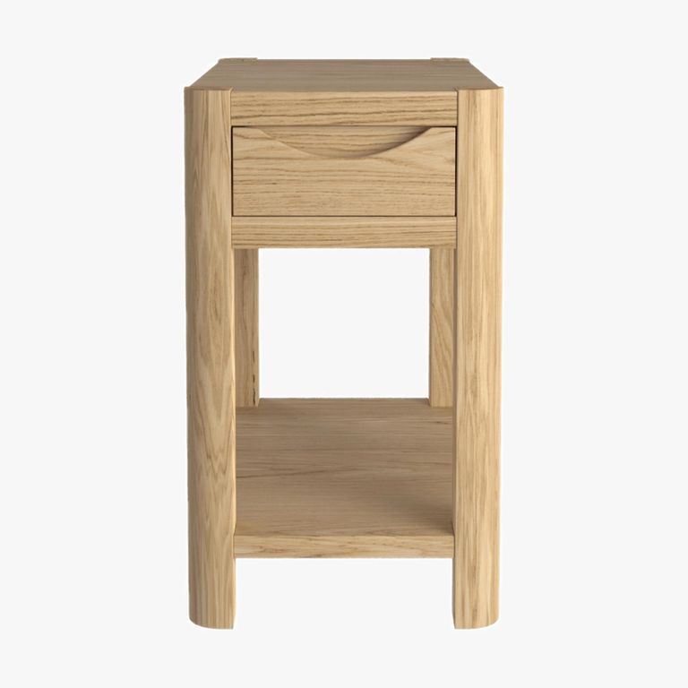 Stockholm Compact Side Table - 1 Drawer - Oak
