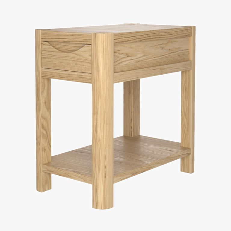 Stockholm Compact Side Table - 1 Drawer - Oak