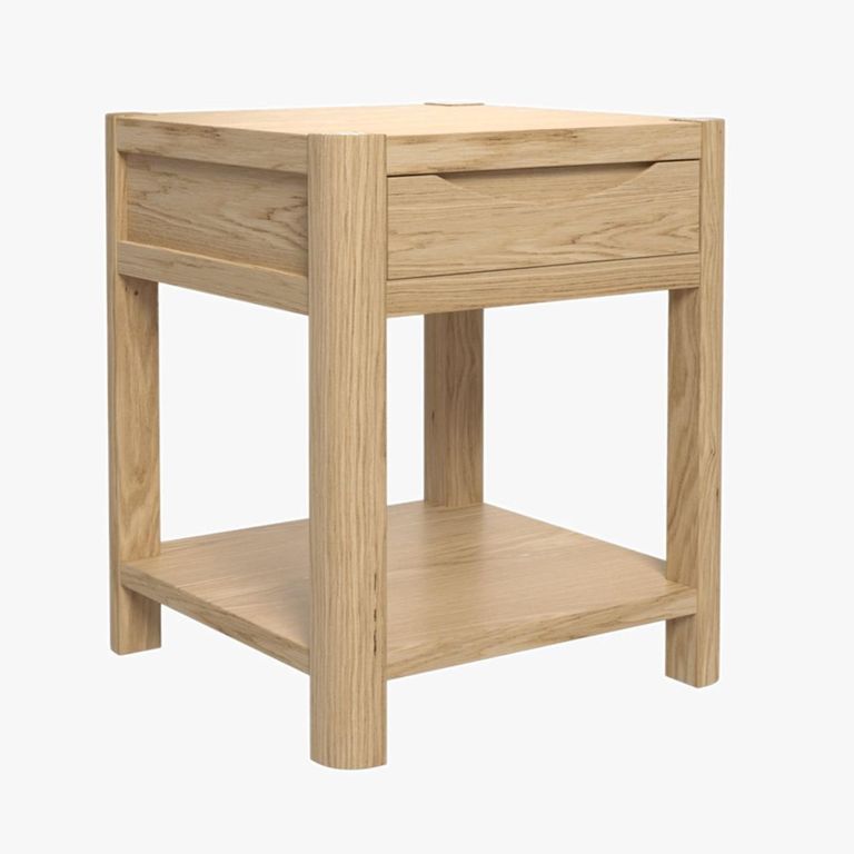 Stockholm Side Table - 1 Drawer - Square - Oak