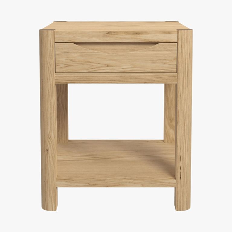 Stockholm Side Table - 1 Drawer - Square - Oak