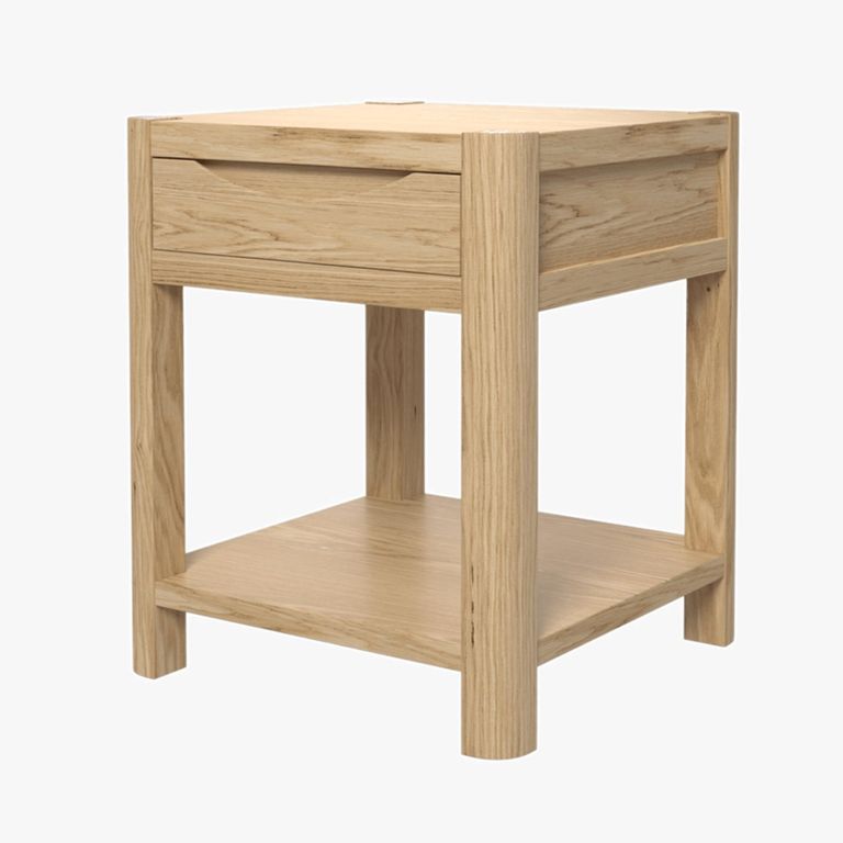 Stockholm Side Table - 1 Drawer - Square - Oak