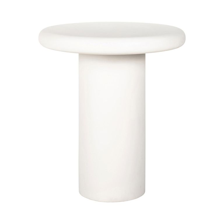 Bloomstone White Lime Plaster Round Side Table