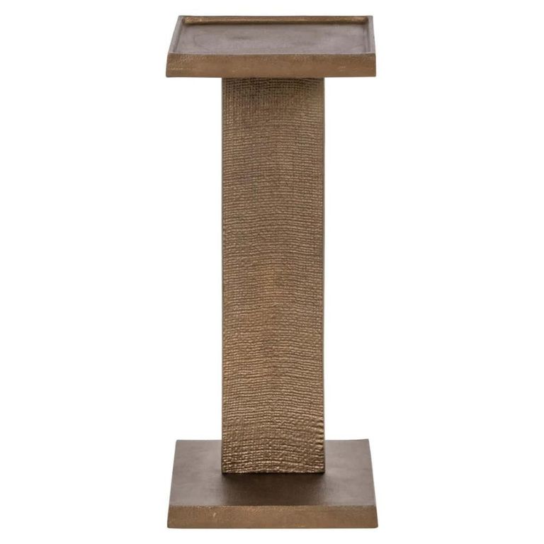 Foley End Table - Square - Antique Brass - Aluminium