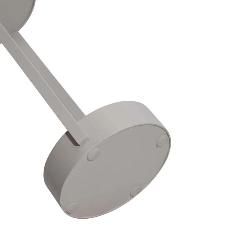 Reed Outdoor End Table - Round - Light Beige - Aluminium