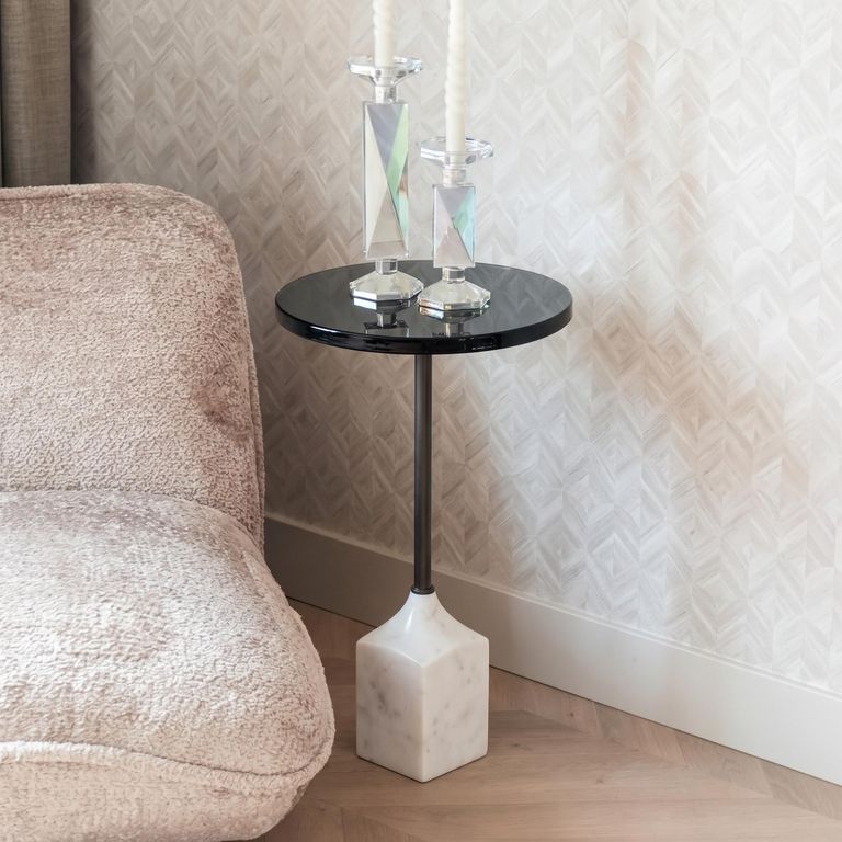 Aurora Glass Round Side Table