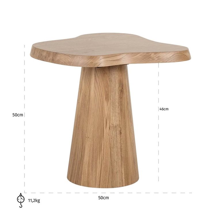 Riva Natural Oak Side Table