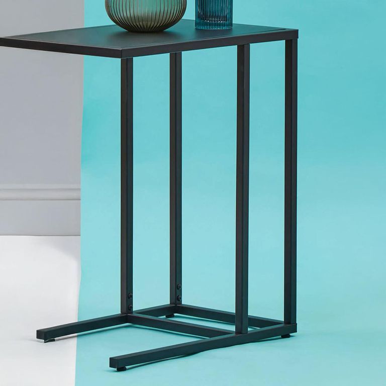 Acero Metal Side Table - Black