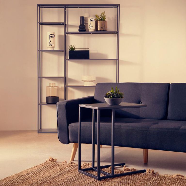 Acero Metal Side Table - Black