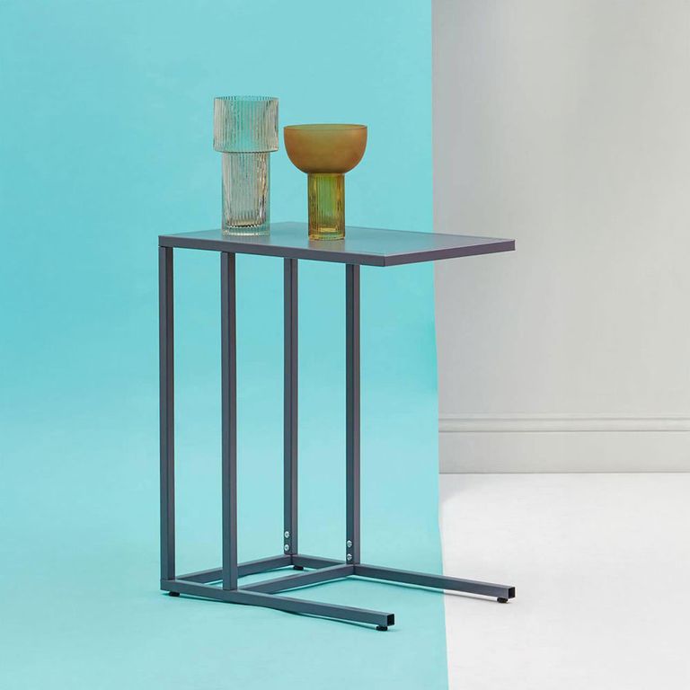 Acero Metal Side Table - Grey