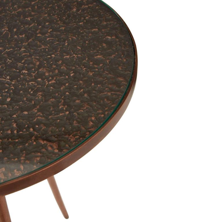 Akola Side Table - Copper - Round