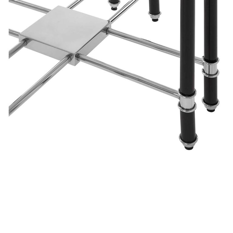 Allessi End Table - Clear Glass and Chrome - Octagonal